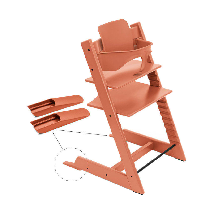 Stokke® Tripp Trapp® Kinderstoel Incl. Baby Set² - Terracotta aanbieding