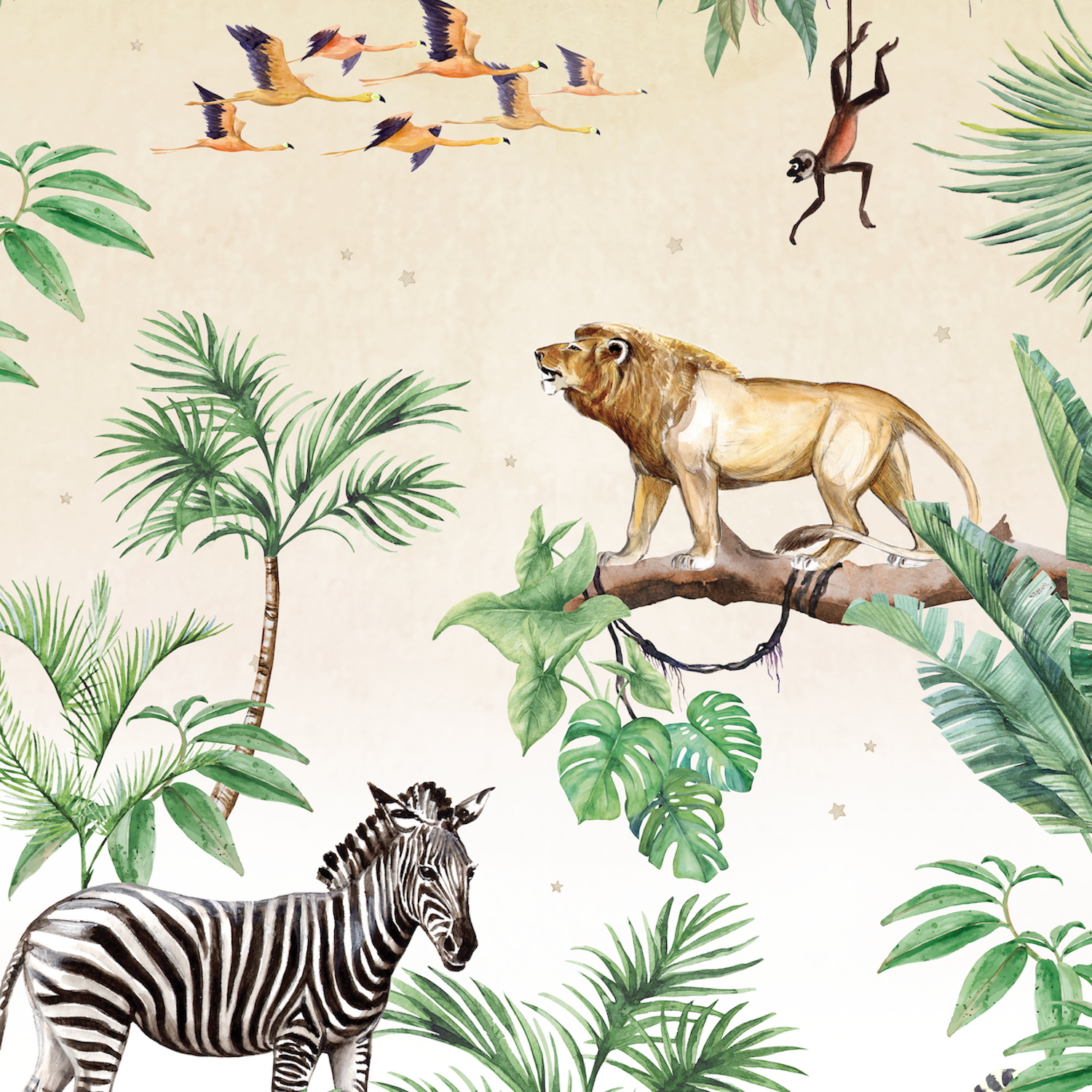 Creative Lab Amsterdam King of the Jungle Behang 400 x 280 cm