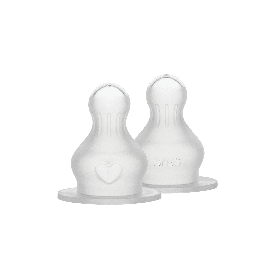 BIBS Flesspeen Rond - Fast Flow - 2 Pack - Silicone