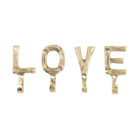 Doing Goods Bodhi Bamboo Love Hook Set - Antique Shiny