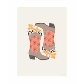 Studio Pieni Poster A4 - Cowboylaarzen Studio Pieni Poster A4 - Cowboylaarzen