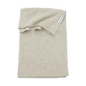 Meyco Knit Basic Ledikantdeken Sand Melange 100 x 150 cm