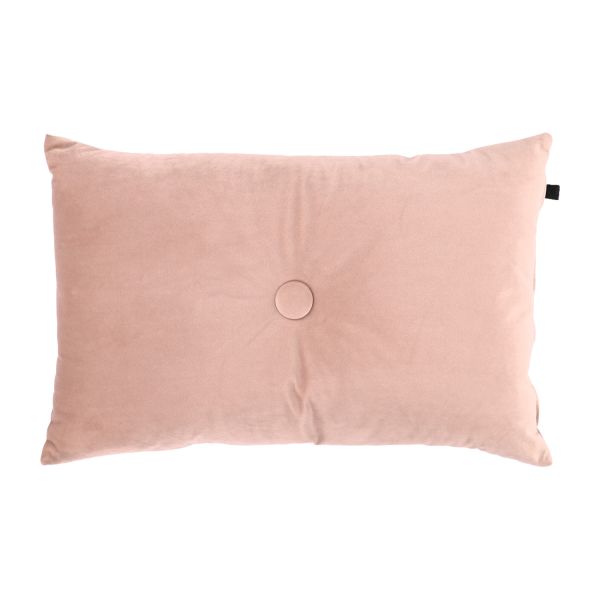 Overseas Velours Button Kussen - Rose Dust