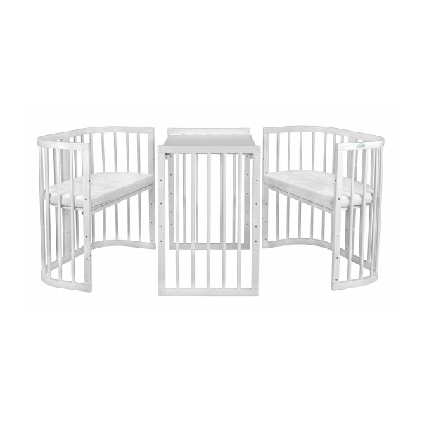 Waldin W2 Combibed 7‑in‑1 - Incl. Matras - White – foto 7