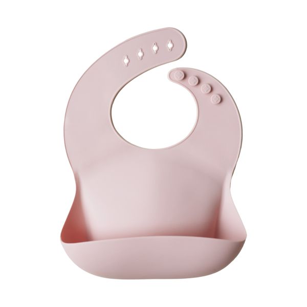 Mushie Siliconen Slabbetje - Blush