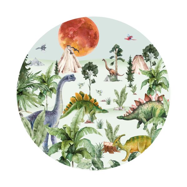 Creative Lab Amsterdam Dino By Moonlight Behangcirkel 95 cm