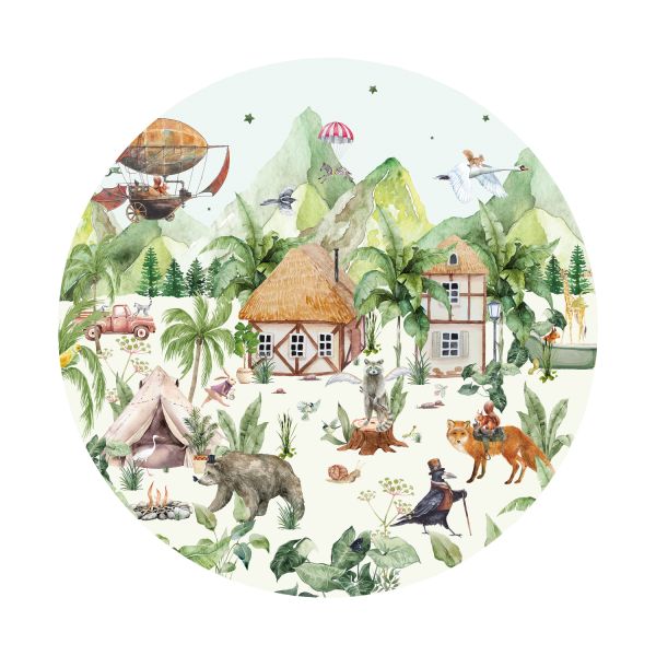 Creative Lab Amsterdam The Magical Village Behangcirkel 95 cm