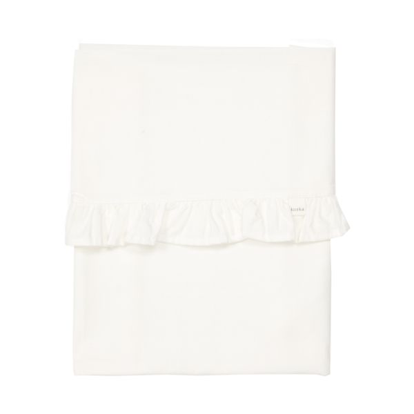 Koeka Ruffle Ledikantlaken Warm White 110 x 140 cm – foto 2