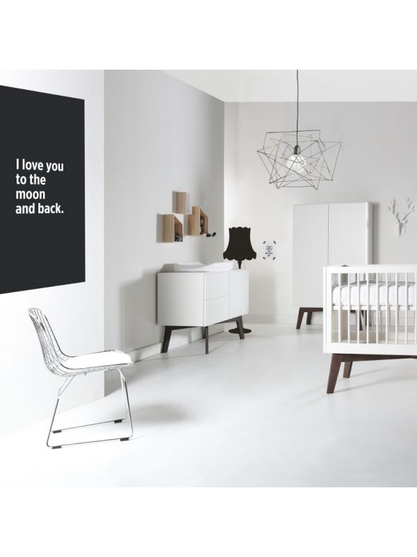 discretie beproeving gemiddelde Kidsmill Sixties Babykamer Wit Mat / Walnoot | Babypark