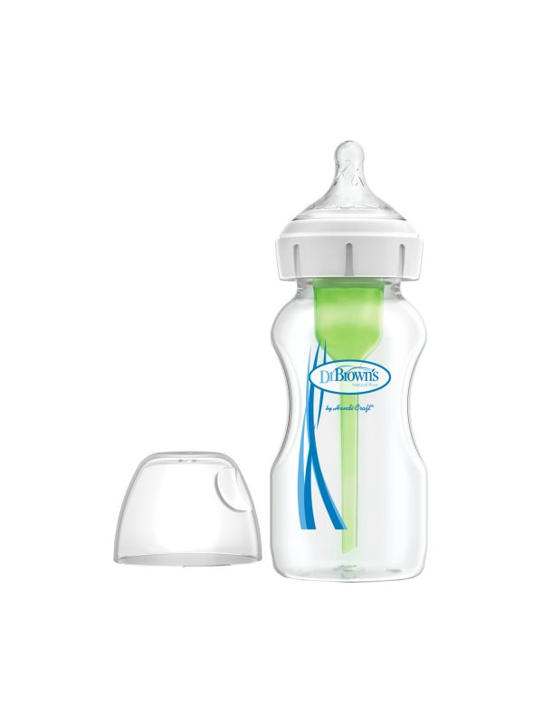 Relatieve grootte Marco Polo Interactie Dr. Brown's Options+ Anti-colic Brede Halsfles 270 ml | Babypark
