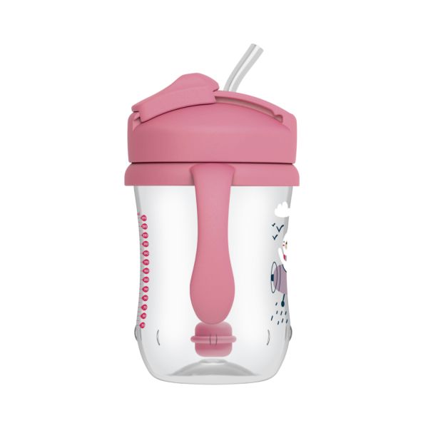 Dr. Brown's Eerste Rietjesbeker Roze 270 ml