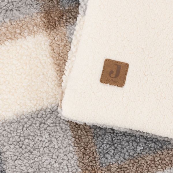 Jollein Check Boxkleed 75 x 95 cm - Boucle