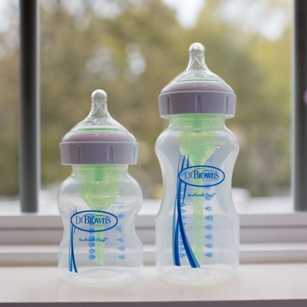 Dr. Brown’s Babyfles Brede Hals Glas - Options+ - 150 ml