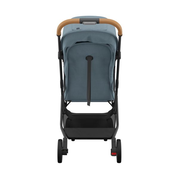 UPPAbaby MINU V3 Buggy Dillan - Stone Blue/Carbon Frame Met Zandbruin Leer