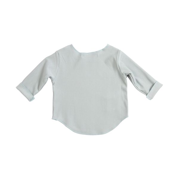 Bamboom T-shirt Lange Mouw - Lichtblauw - 1 Mnd