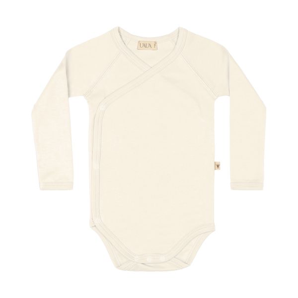 UAUA Romper Lange Mouwen Crema 3-6 mnd