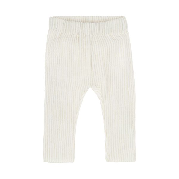 Nanami Baby Broek - Mouselin - Maat 50/56 - Stripe Off-White/Beige