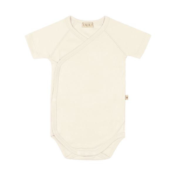 UAUA Romper Korte Mouwen Crema 1-3 mnd