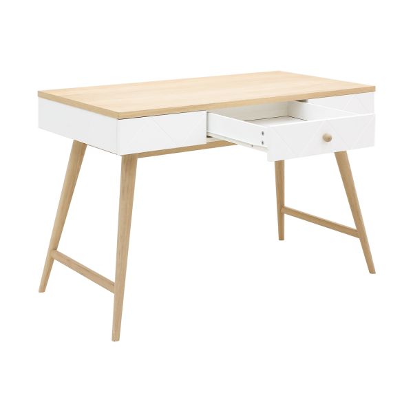 Bopita Paris Bureau Wit / Eiken
