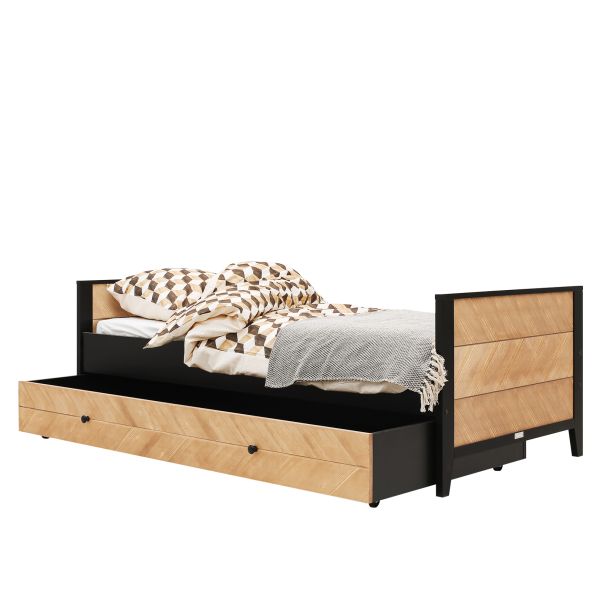 Bopita Job Kinderkamer Vintage Honey | Bed 90 x 200 cm + Bureau