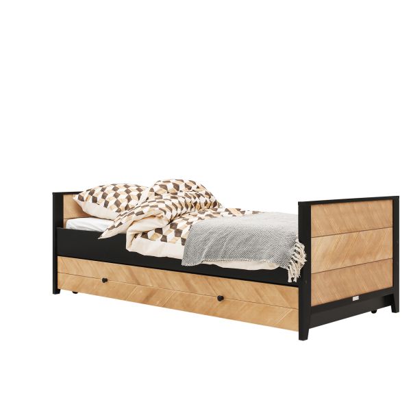 Bopita Job Kinderkamer Vintage Honey | Bed 90 x 200 cm + Bureau