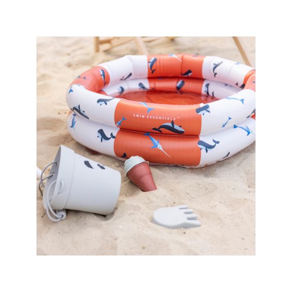Swim Essentials Red-White Whale Zwembad - 60 cm