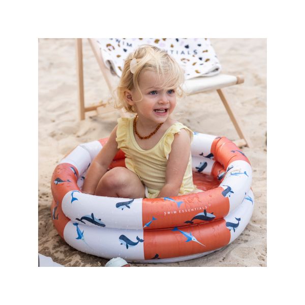 Swim Essentials Red-White Whale Zwembad - 60 cm
