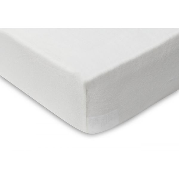 Jollein Hoeslaken – 60 x 120 cm – Jersey – Ivory / Nougat 2 stuks