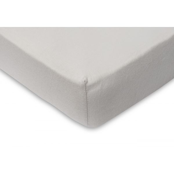 Jollein Hoeslaken – 60 x 120 cm – Jersey – Ivory / Nougat 2 stuks