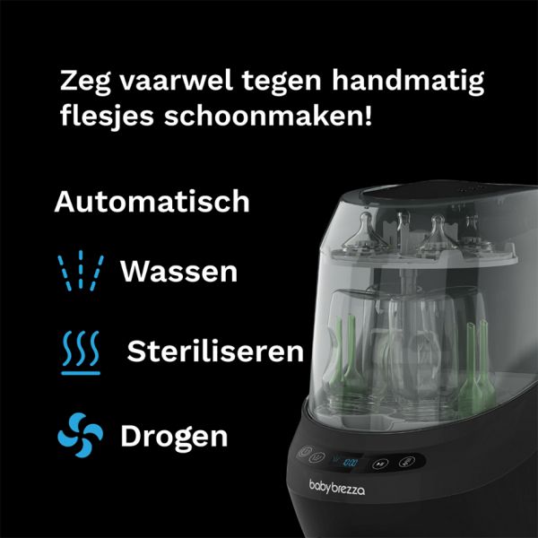 Baby Brezza Bottle Washer Pro - All Black Baby Brezza Bottle Washer Pro - All Black