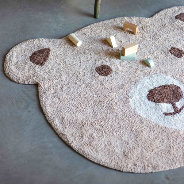 KidsDepot Beer Vloerkleed Bear Brown