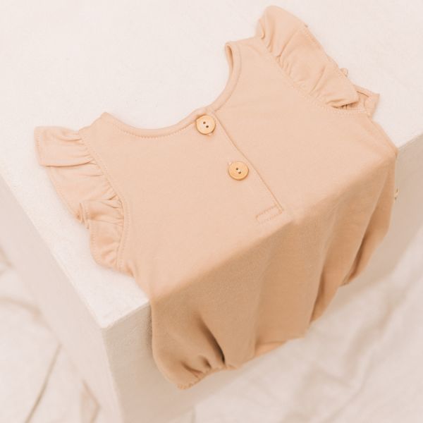 UAUA Romper Met Ruffle Mouwtjes Rosado 1-3 Mnd