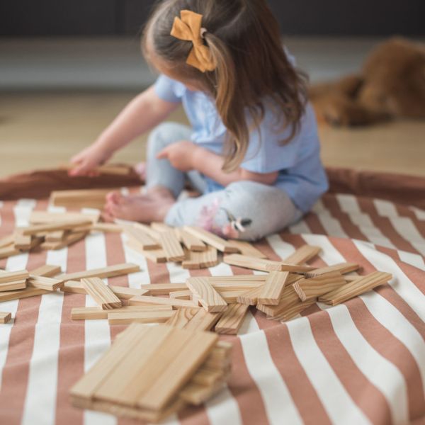 Play & Go Stripes Speelzak - Brown