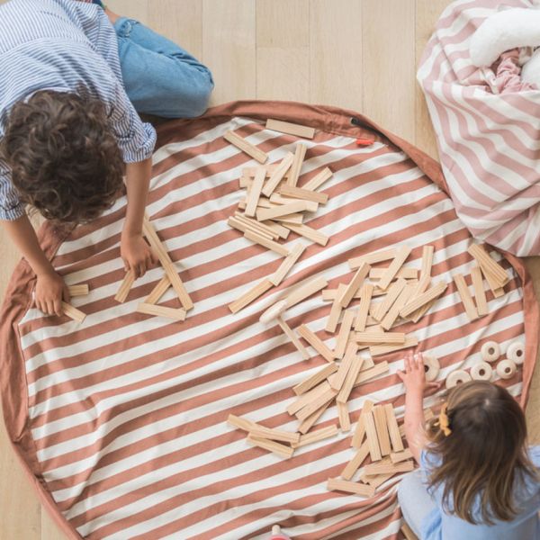 Play & Go Stripes Speelzak - Brown