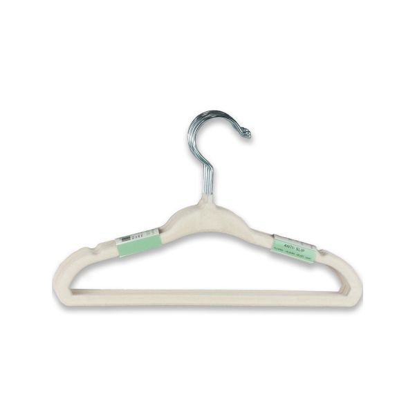 Puck Kledinghanger - Antislip - 6 Stuks - Ecru