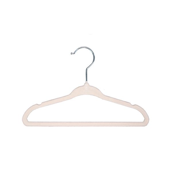 Puck Kledinghanger - Antislip - 6 Stuks - Ecru