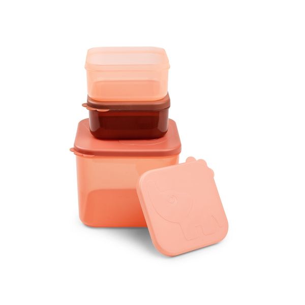 Done By Deer Elphee Snackbox - Large - 3 Stuks - Papaya