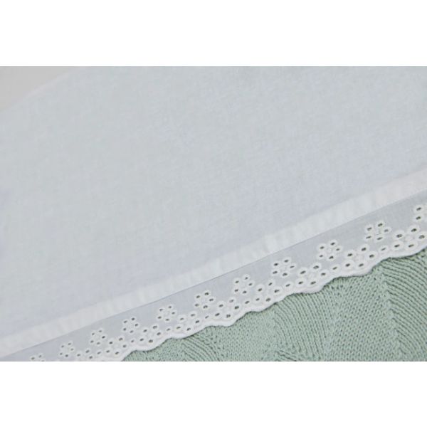 Jollein Lace Wieglaken - 75 x 100 cm - Ivory