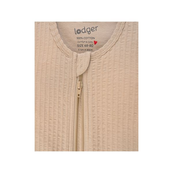 Lodger Hopper Seersucker Zomer Slaapzak - Mt. 68-80 - Beige