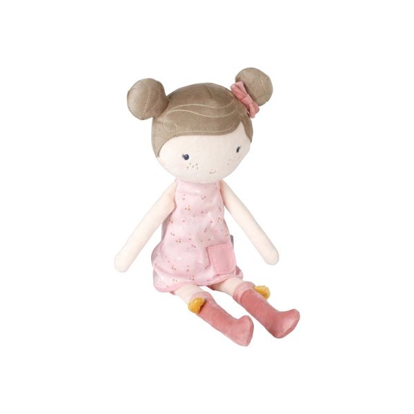 Little Dutch Little Pink Flowers Knuffelpop - Rosa - 50 cm