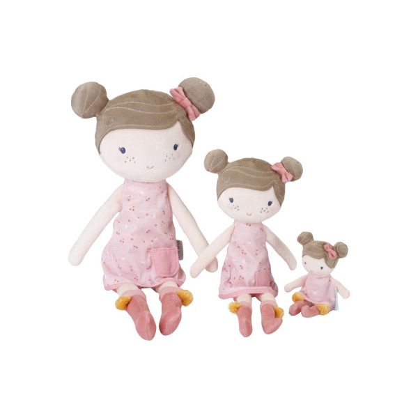 Little Dutch Little Pink Flowers Knuffelpop - Rosa - 50 cm