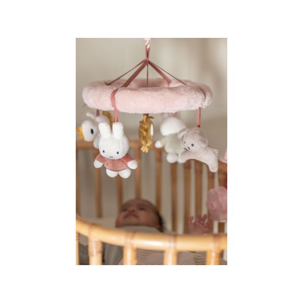 Nijntje Fluffy Muziekmobiel - Pink