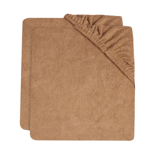 Jollein Aankleedkussenhoes 2-Pack - 50x70cm - Badstof - Biscuit