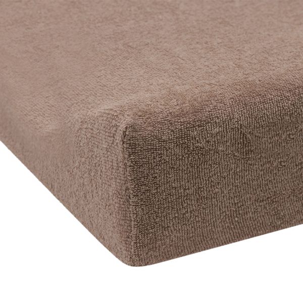 Jollein Aankleedkussenhoes Badstof 50x70cm - Milky Coffee - 2 Stuks