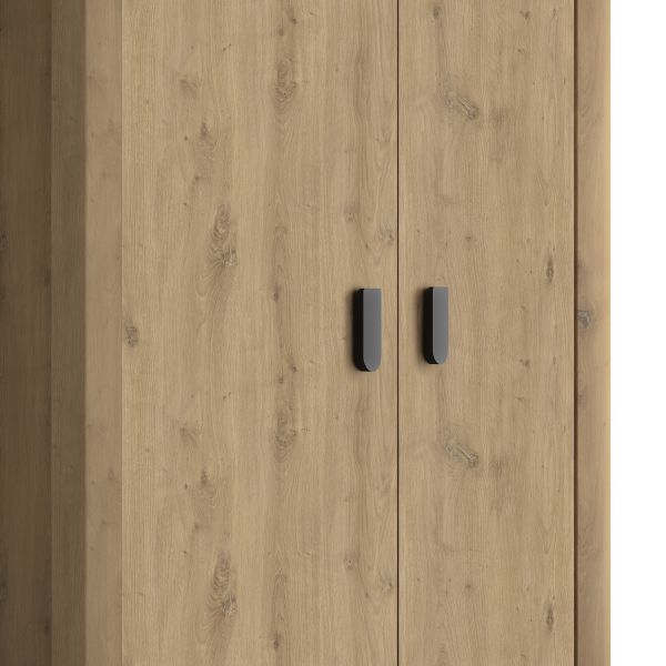 Gautier Lugano Kledingkast 2 Deurs - Artisan Eiken