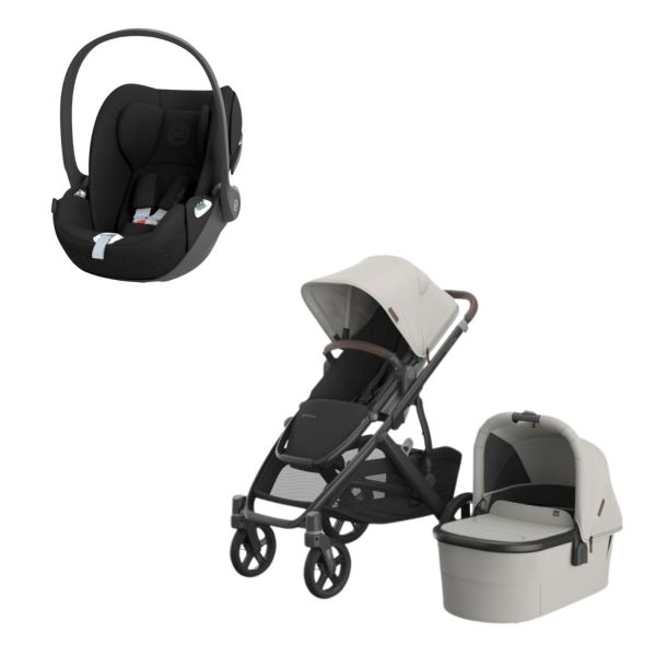 UPPAbaby VISTA V3 Kinderwagen 2-in-1 - Savannah | Cybex Cloud T Plus Autostoeltje
