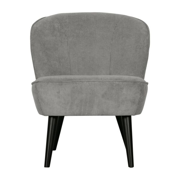 Woood Fauteuil - Sara - Ribstof Vergrijsd Groen