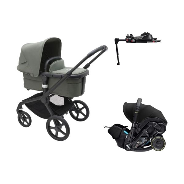 Bugaboo Fox 5 Kinderwagen 4-in-1 - Forest Green |  Doona X Autostoeltje | Doona X Isofix Base
