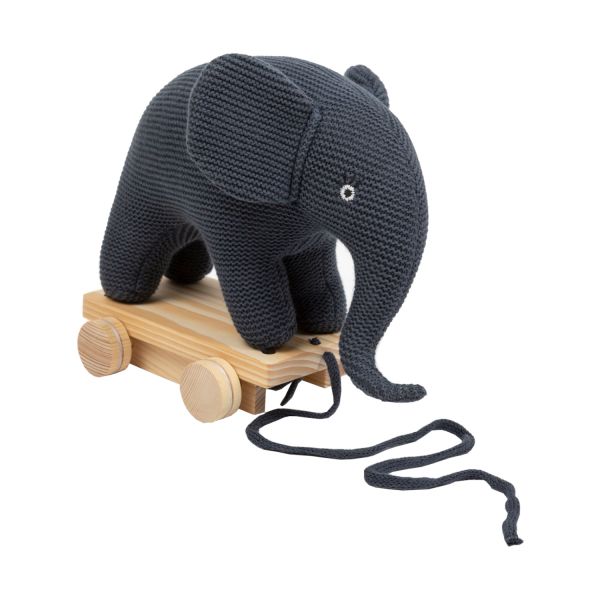 Smallstuff Gebreid Trekdier Olifant Dark Denim