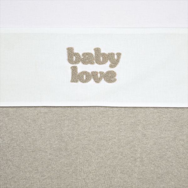 Meyco Baby Love Ledikantlaken - 100 x 150 cm - Sand Melange